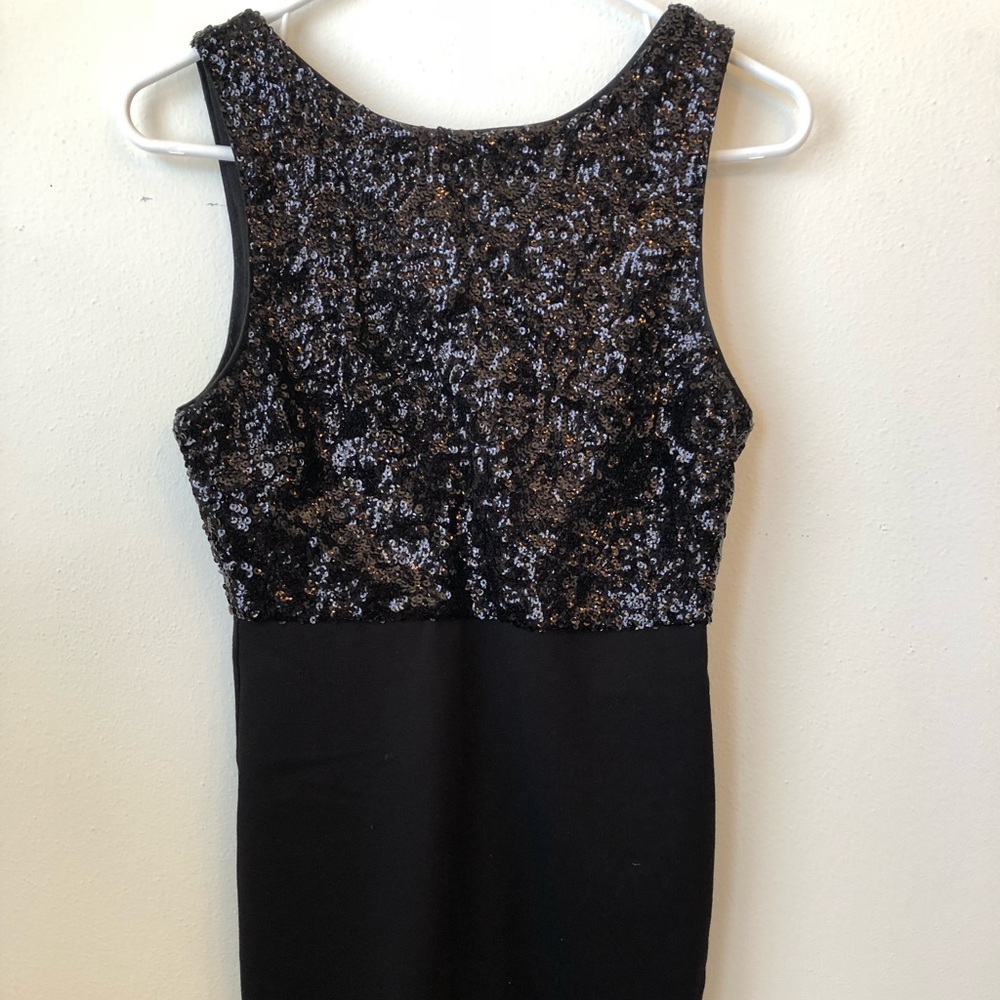 Forever 21 Black Sparkle Mini Dress